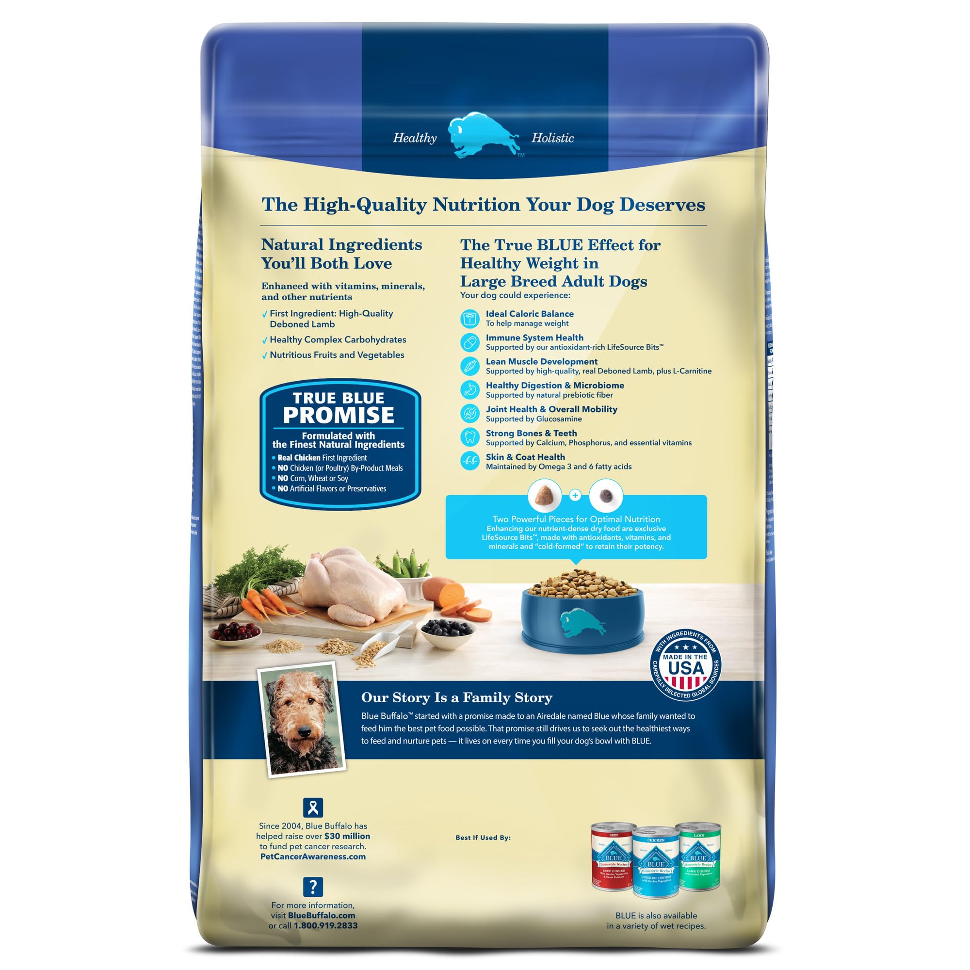 Foto 3 pulgar | Alimento Para Perros Blue Buffalo Life Protection, Peso Saludable 15,42 Kg - Venta Internacional.