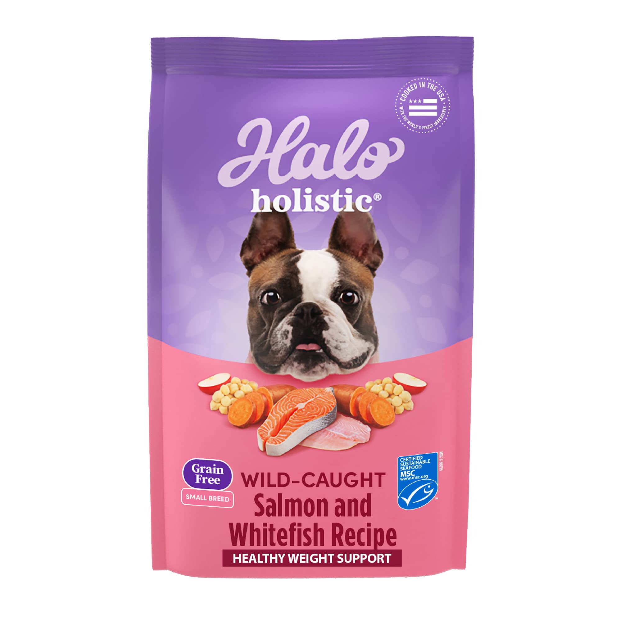 Alimento Para Perros Halo Holistic Para Salmón Y Pescado Blanco Capturado En La Naturaleza, 1,6 Kg - Venta Internacion