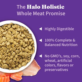 Foto 4 | Alimento Para Perros Halo Holistic Para Salmón Y Pescado Blanco Capturado En La Naturaleza, 1,6 Kg - Venta Internacion