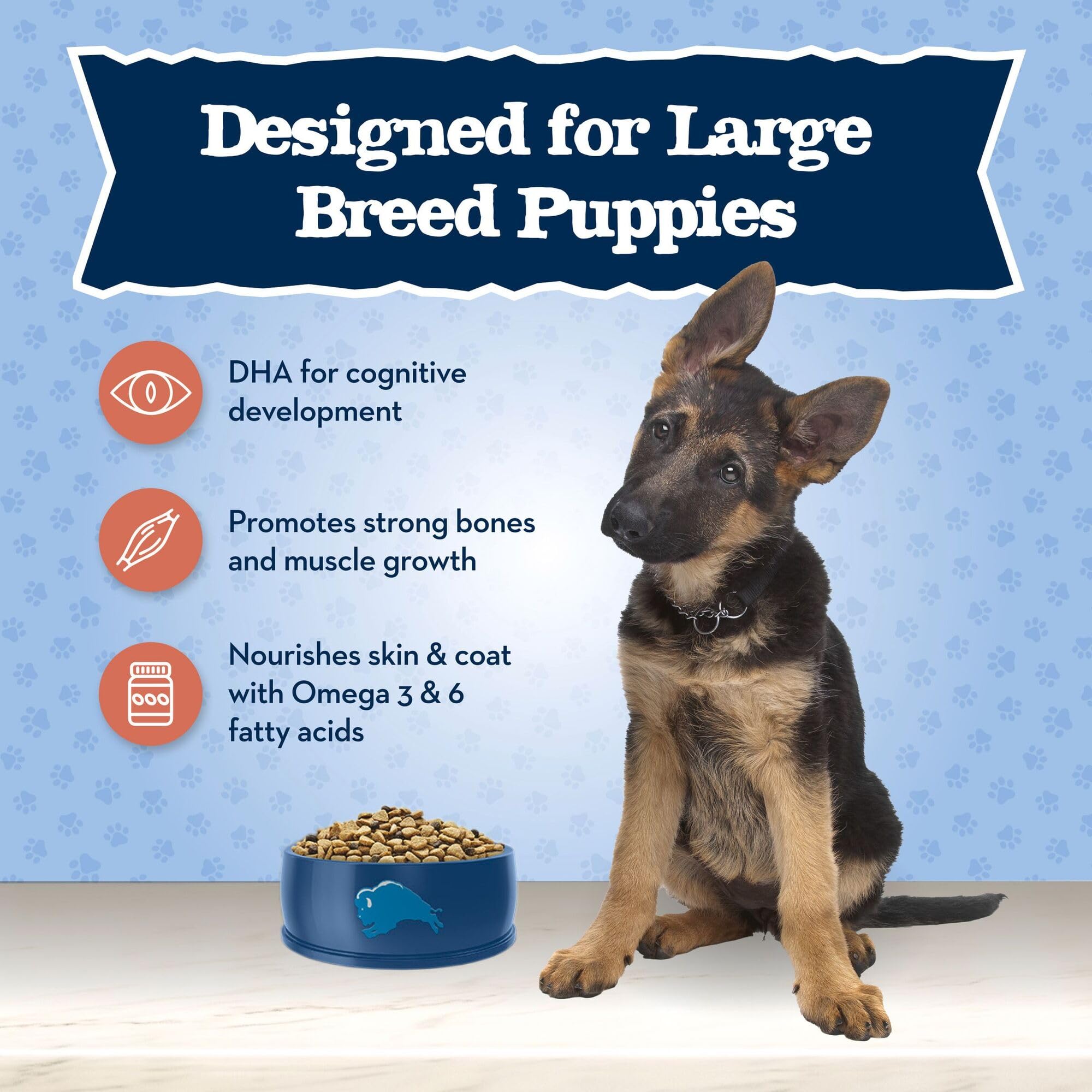 Foto 5 pulgar | Comida Para Perros Blue Buffalo Baby Blue Natural Para Cachorros De Raza Grande - Venta Internacional.