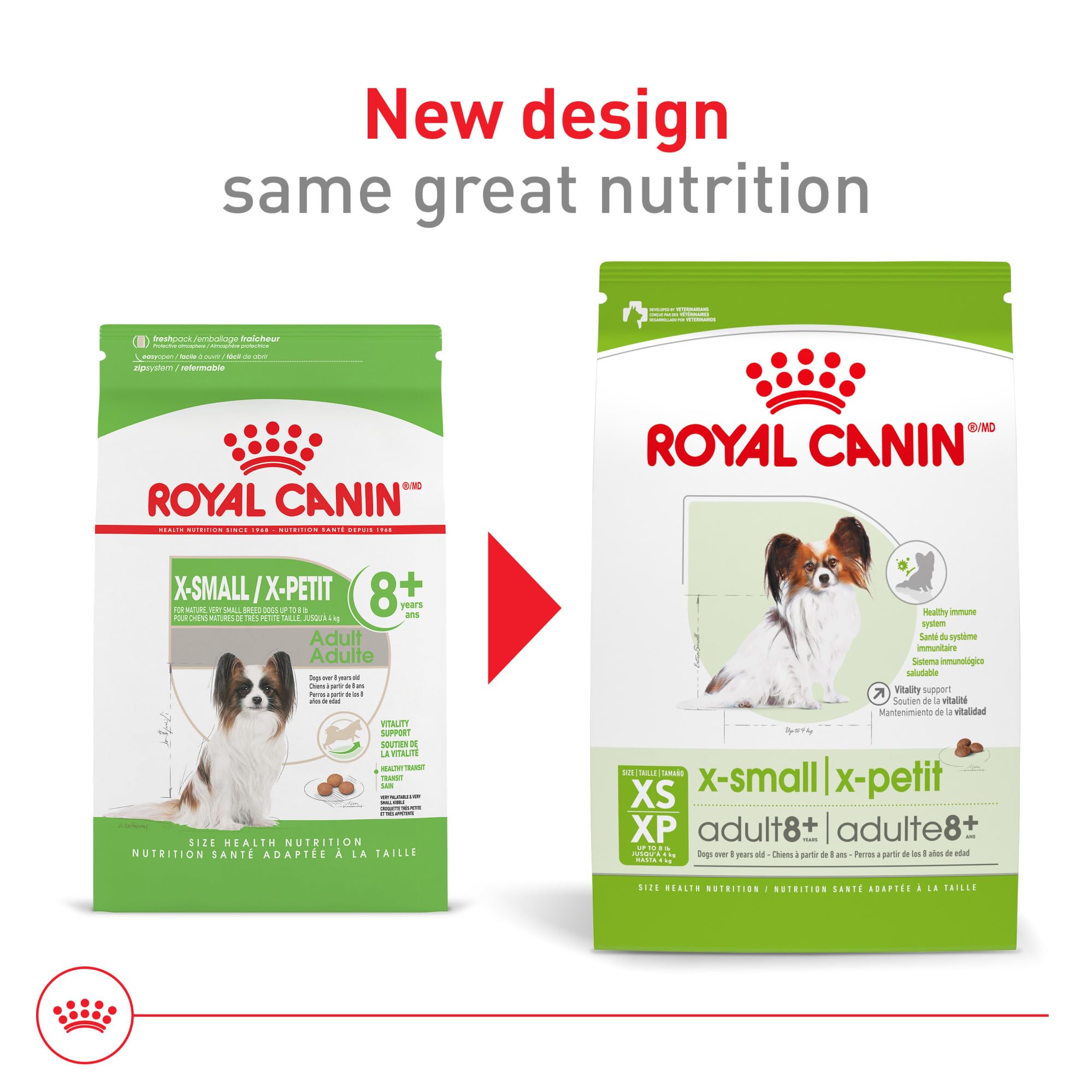Foto 3 pulgar | Alimento Para Perros Royal Canin X-small Adult 8+ 1.1 Kg - Venta Internacional.