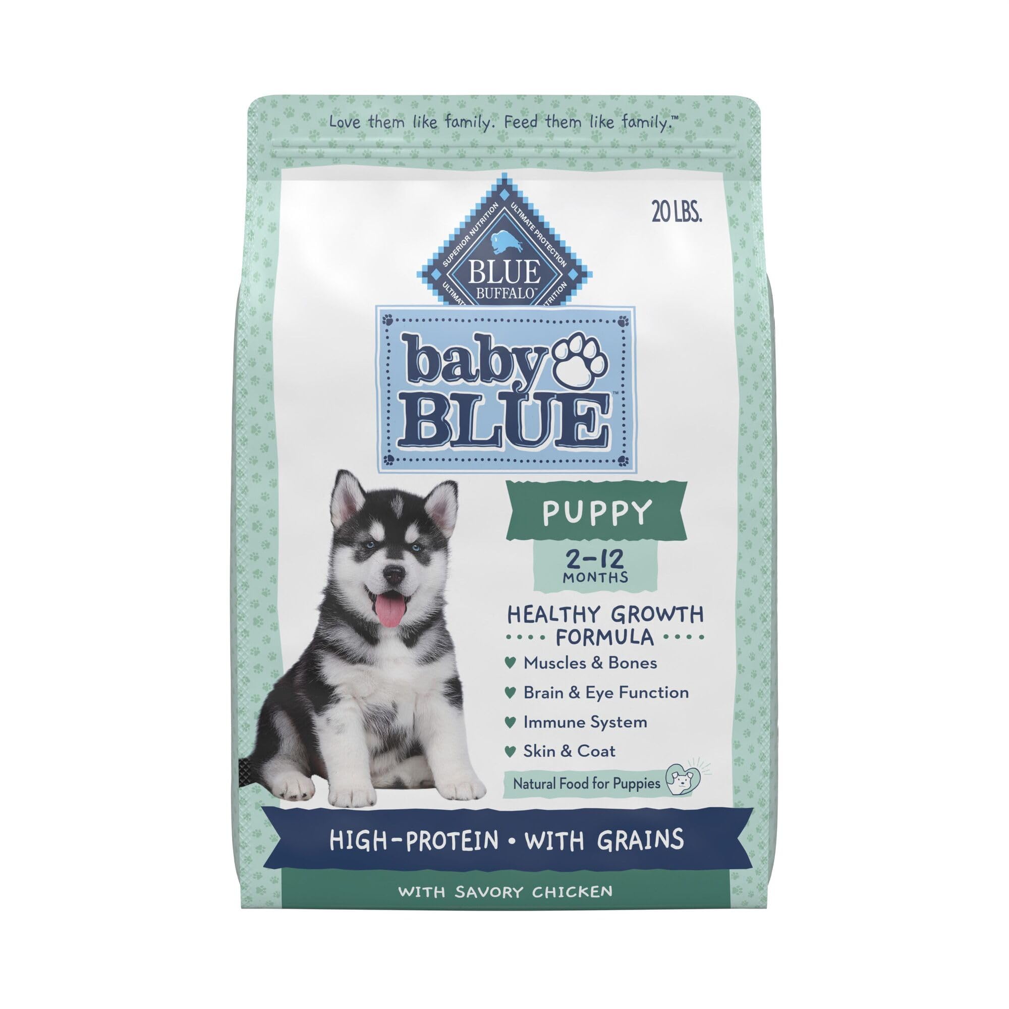 Alimento Seco Blue Buffalo Baby Blue Para Cachorros 9,07 Kg - Venta Internacional.
