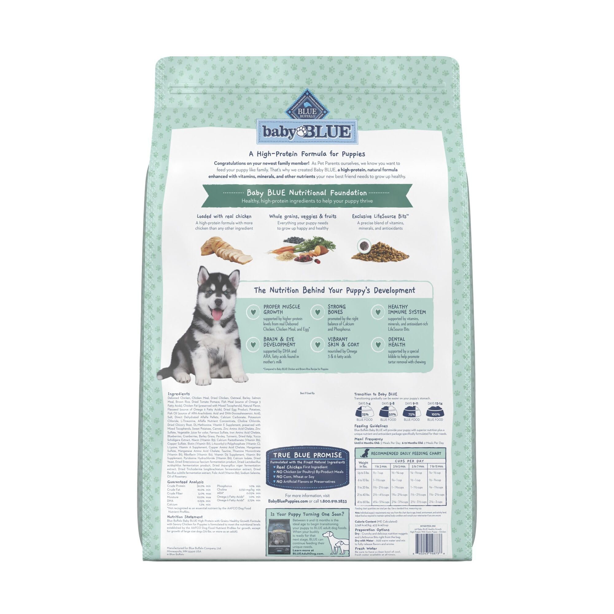 Foto 3 pulgar | Alimento Seco Blue Buffalo Baby Blue Para Cachorros 9,07 Kg - Venta Internacional.