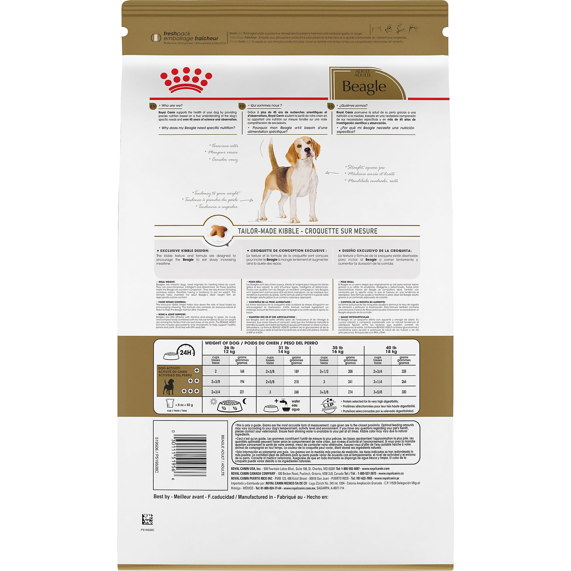 Foto 3 pulgar | Alimento Para Perros Royal Canin Beagle Adult 2,7 Kg - Venta Internacional.