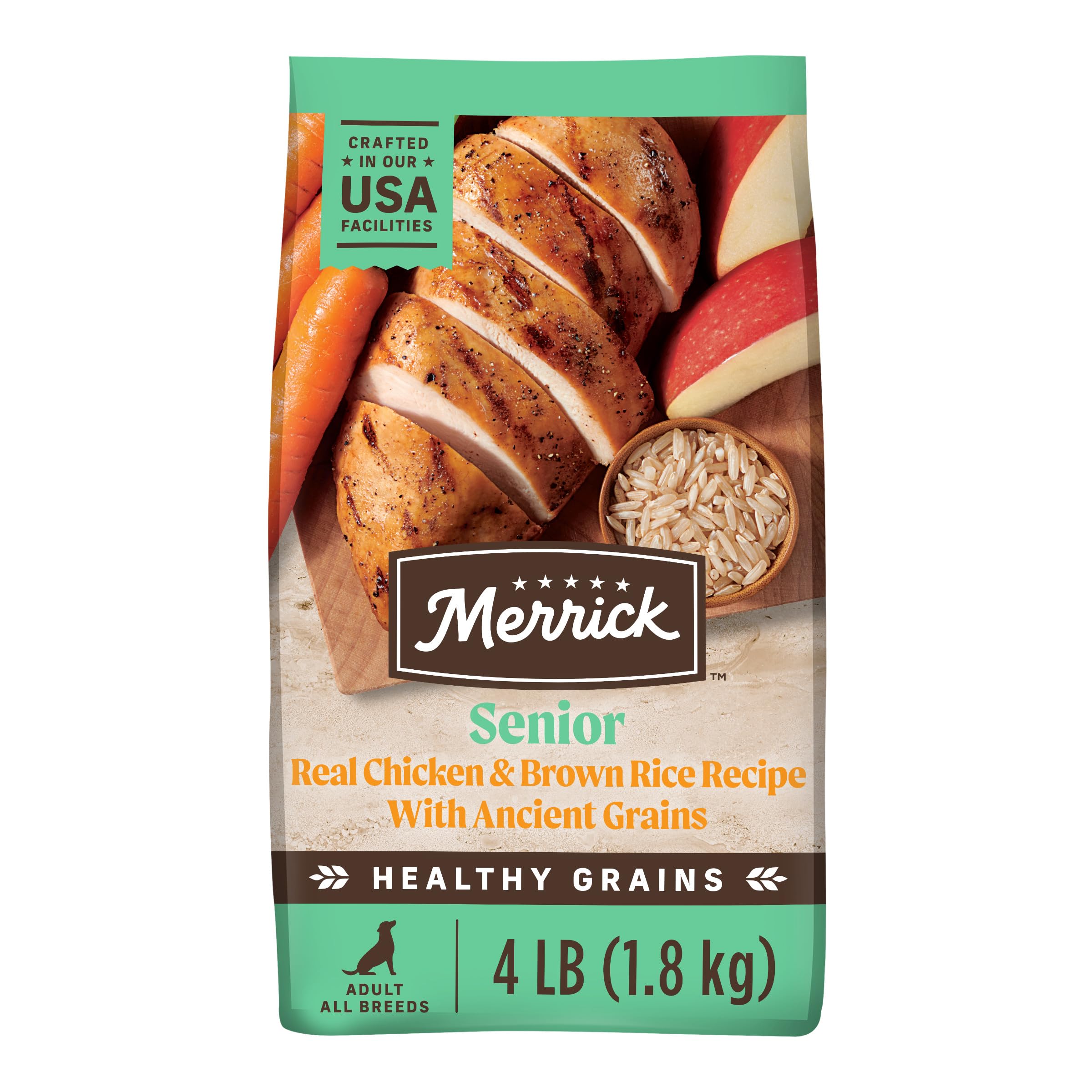 Foto 2 pulgar | Pienso Seco Para Perros Merrick Healthy Grains Senior Chicken 1,8 Kg - Venta Internacional.