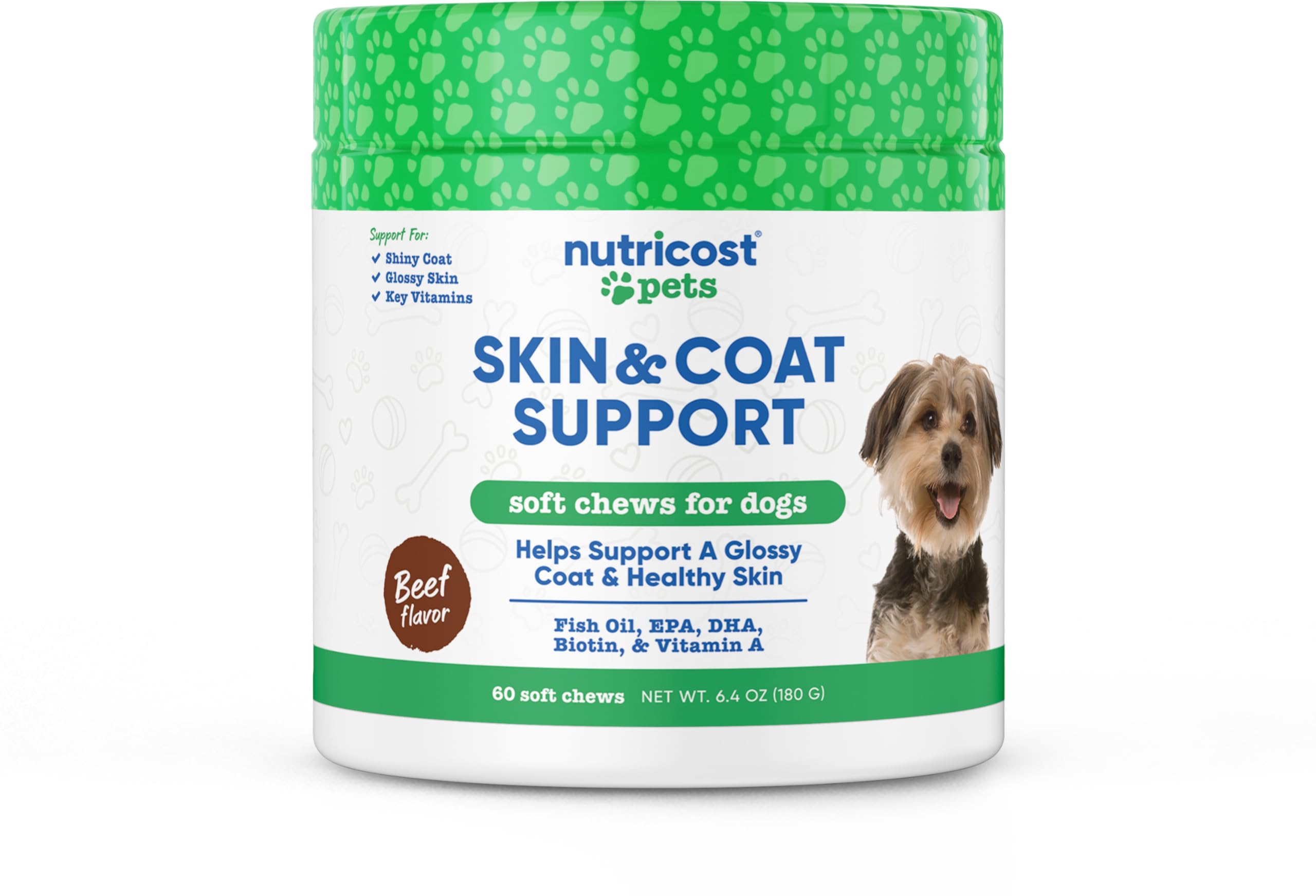 Suplemento Nutricost Pets Skin & Pelat Support Para Perros - Venta Internacional.