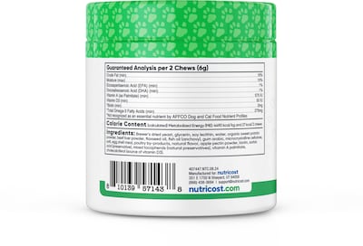 Foto 4 | Suplemento Nutricost Pets Skin & Pelat Support Para Perros - Venta Internacional.