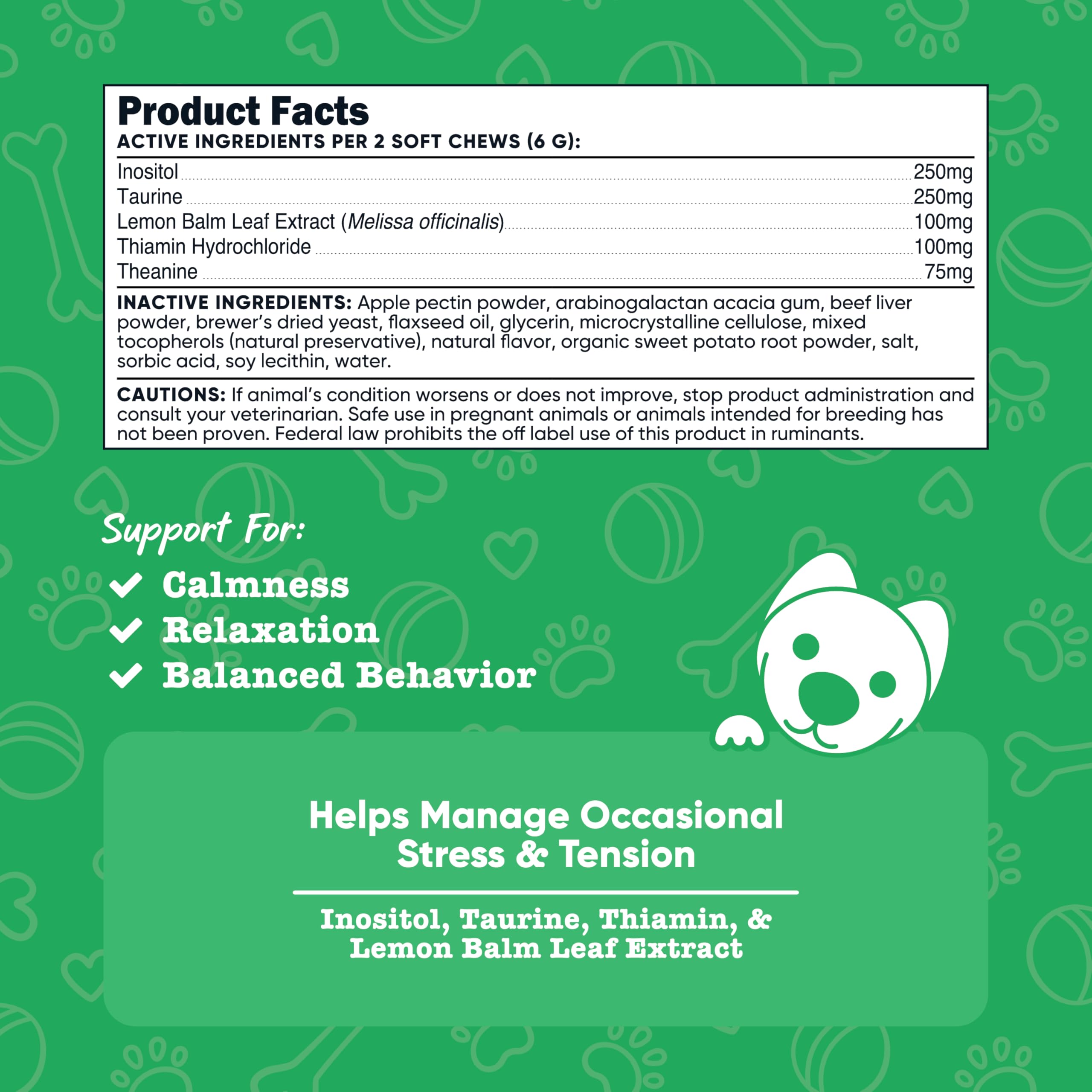 Foto 3 pulgar | Masticables Blandos Calming Support Para Perros Nutricost Pets 60 Unidades - Venta Internacional.