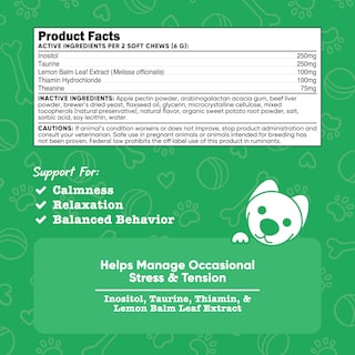 Foto 2 | Masticables Blandos Calming Support Para Perros Nutricost Pets 60 Unidades - Venta Internacional.