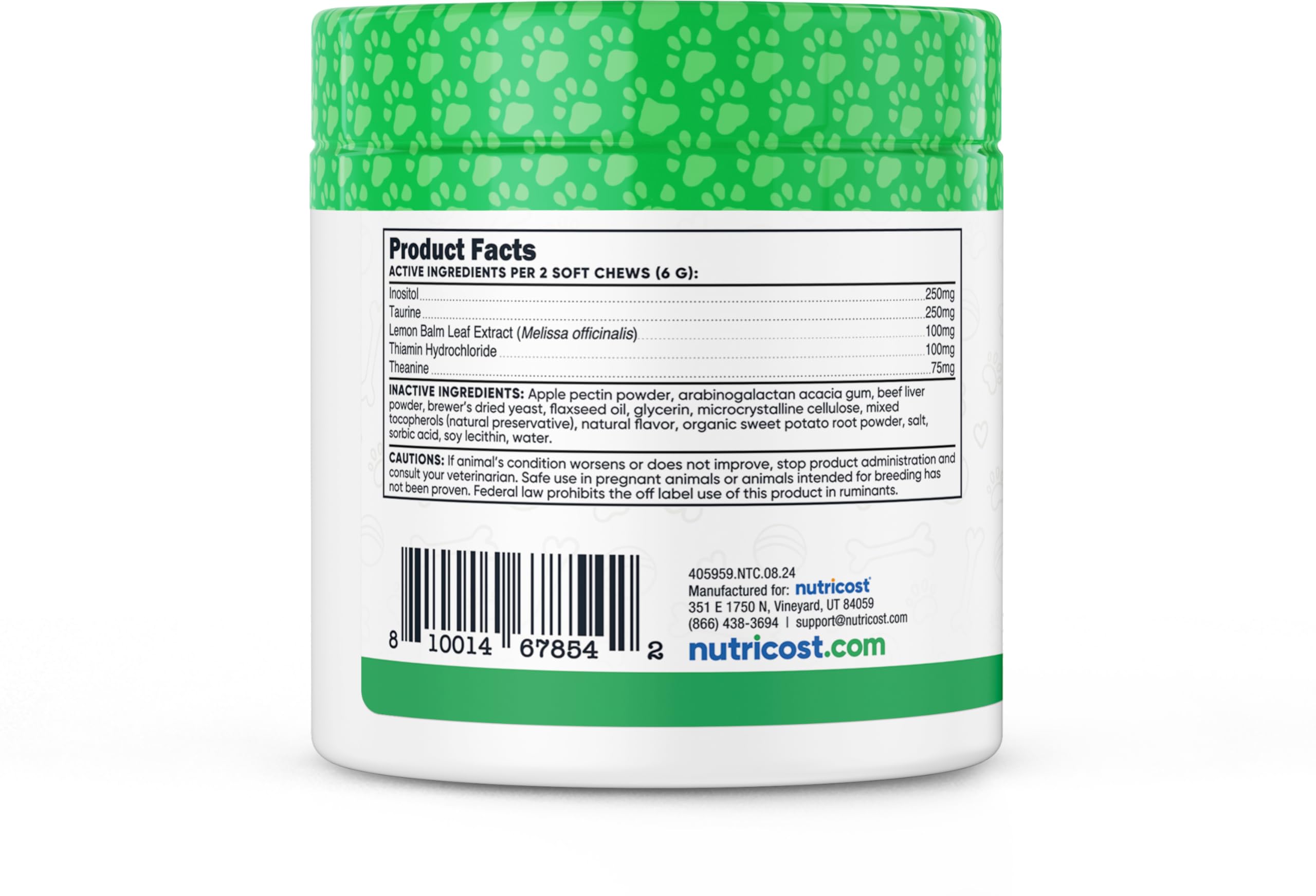 Foto 5 pulgar | Masticables Blandos Calming Support Para Perros Nutricost Pets 60 Unidades - Venta Internacional.