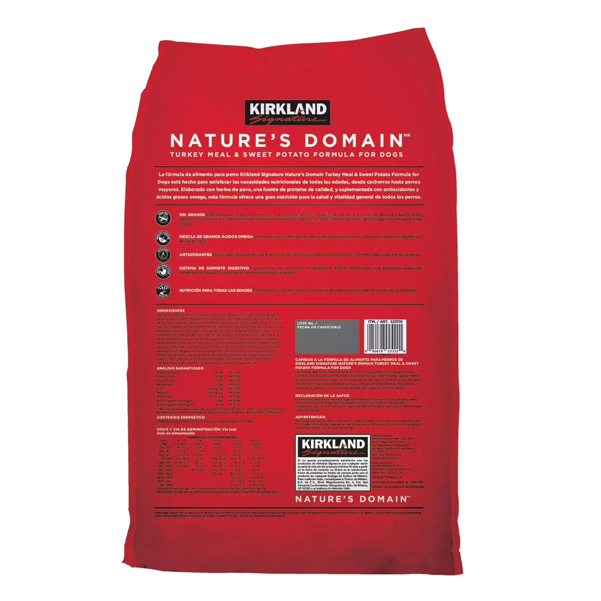 Foto 3 | Alimento Para Perro Natures Domain Pavo Camote 15.86kg