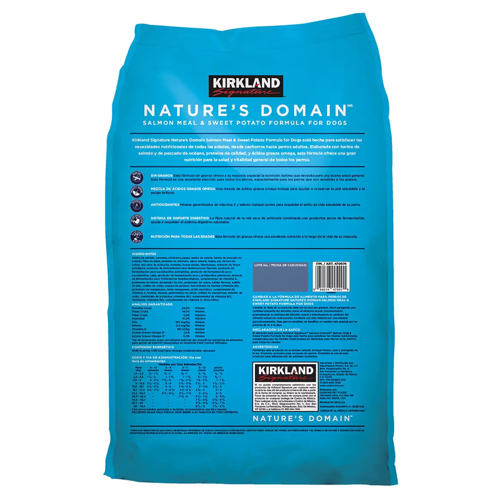 Foto 4 pulgar | Alimento para Perro Natures Domain Salmón Camote 15.87kg