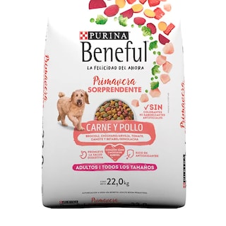 Foto 2 | Alimento para Perro Purina Beneful Adulto Carne Pollo 22kg