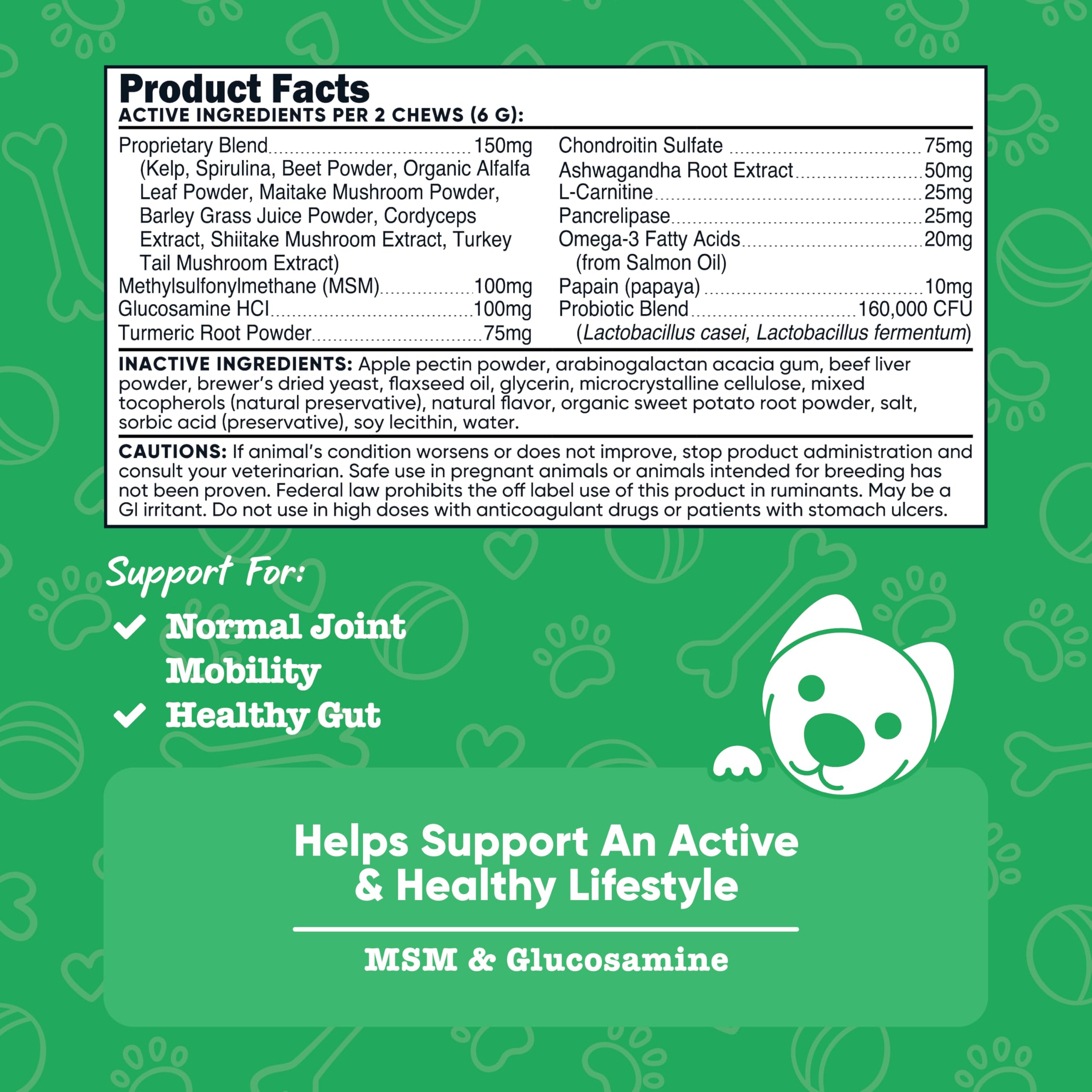 Foto 3 pulgar | Suplemento Nutricost Pets, Masticables Blandos Multifuncionales Para Perros - Venta Internacional.