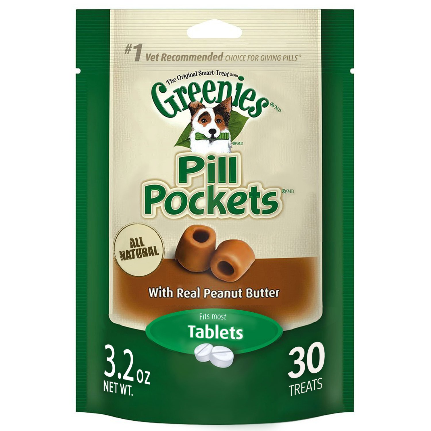 Tableta De Mantequilla De Cacahuete Dog Treats Greenies Pill Pockets, 90 G - Venta Internacional.