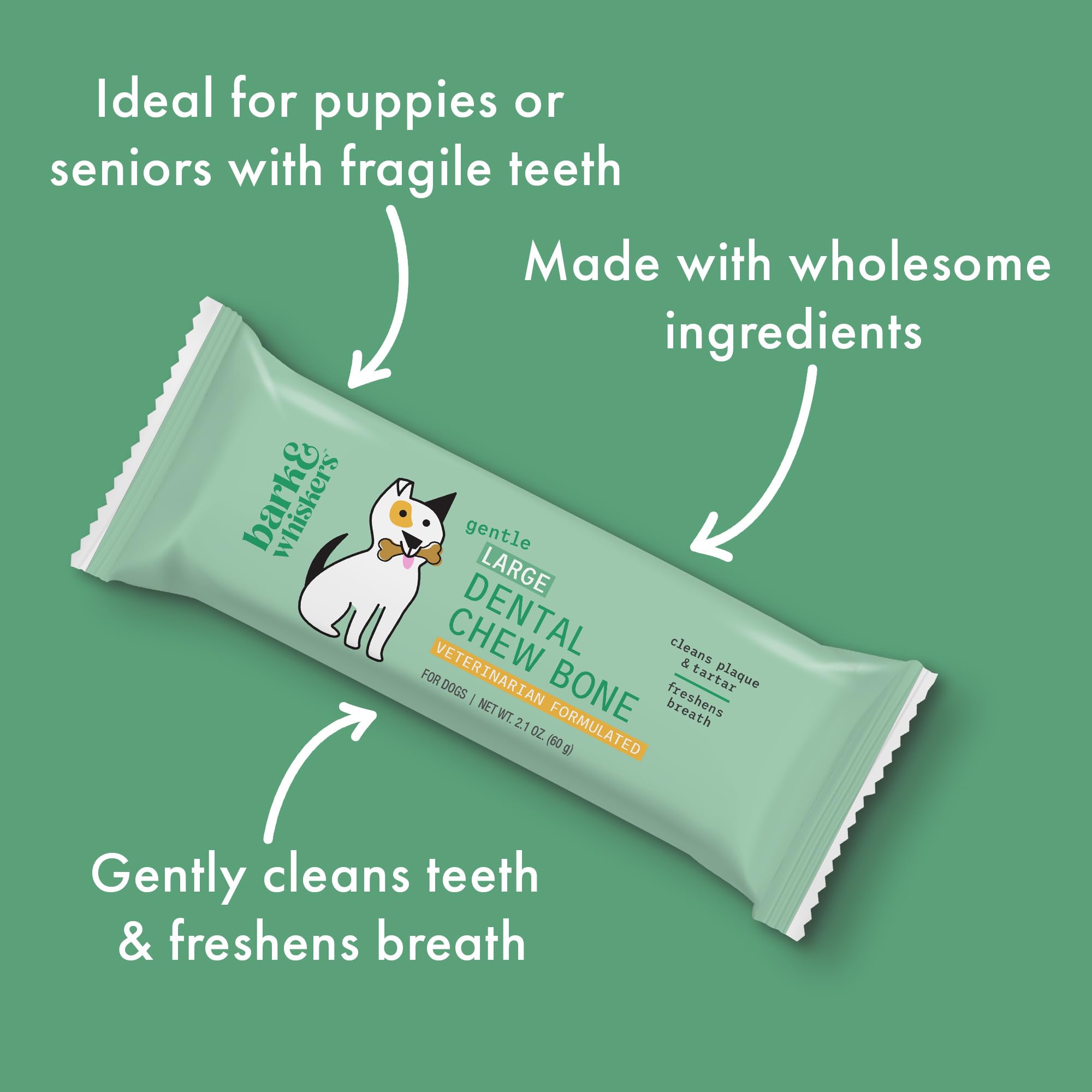 Foto 6 pulgar | Huesos Dentales Para Masticar Para Perros Dr. Mercola, 12 Huesos Grandes - Venta Internacional.