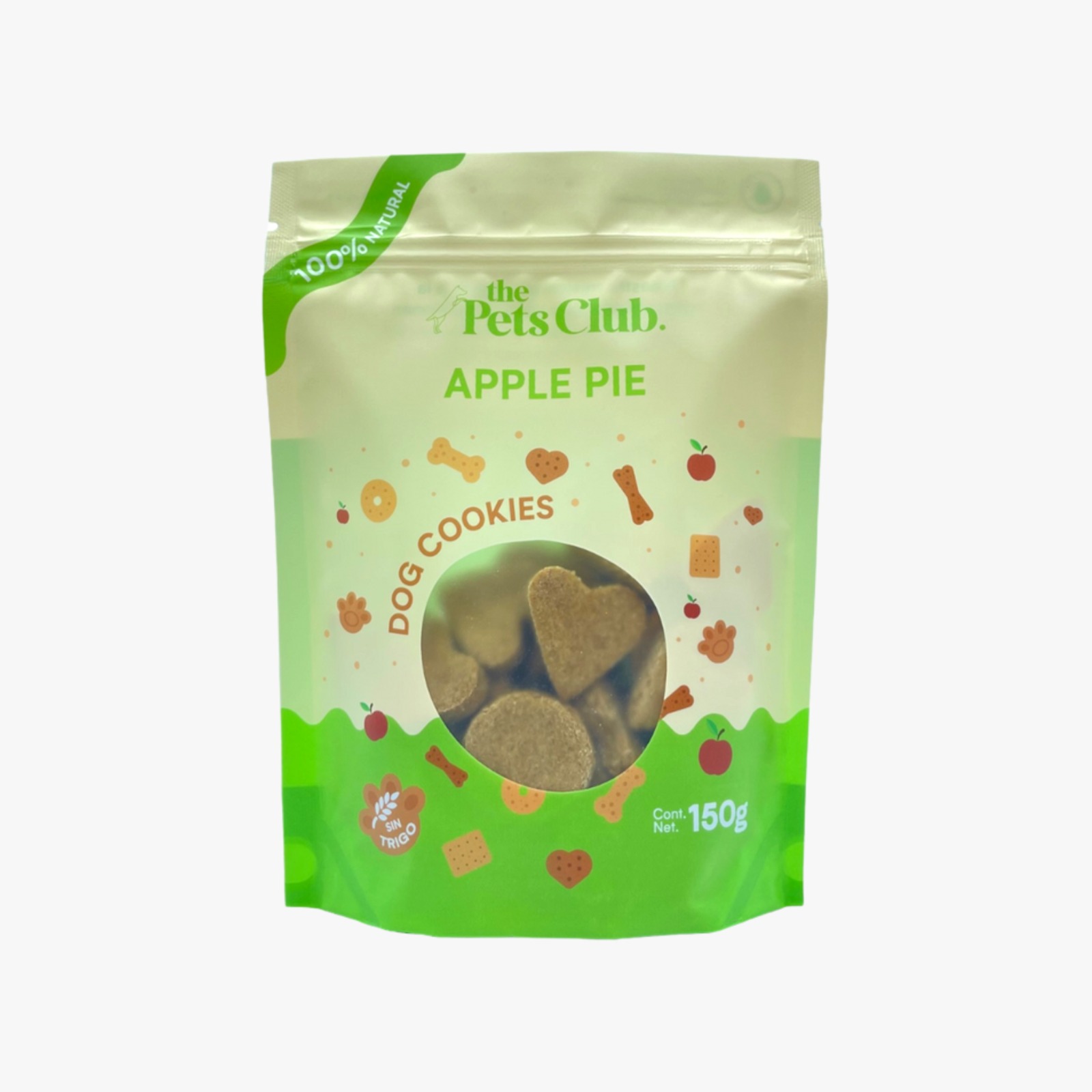 Foto 2 pulgar | The Pets Club Galletas 100% Natural Para Perro 150g Apple Pie Pzck 12pz