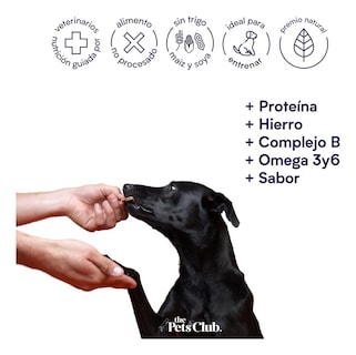 Foto 3 | Thepetsclub Premio 100% Natural Para Perro Corazón Res 90gr Deshidratado Pack 12pz