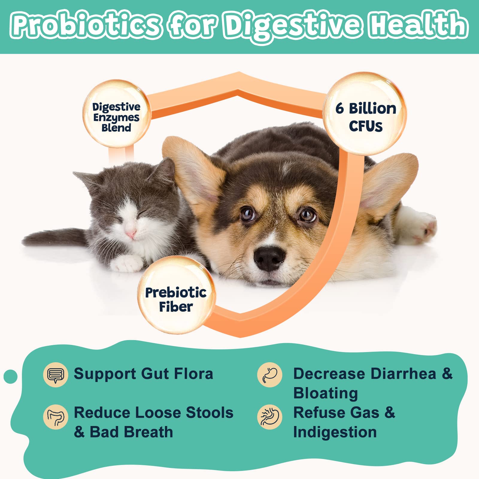 Foto 4 pulgar | Probióticos Para Perros Zebora Digestive Health 120 Chews 6b Cfu - Venta Internacional.