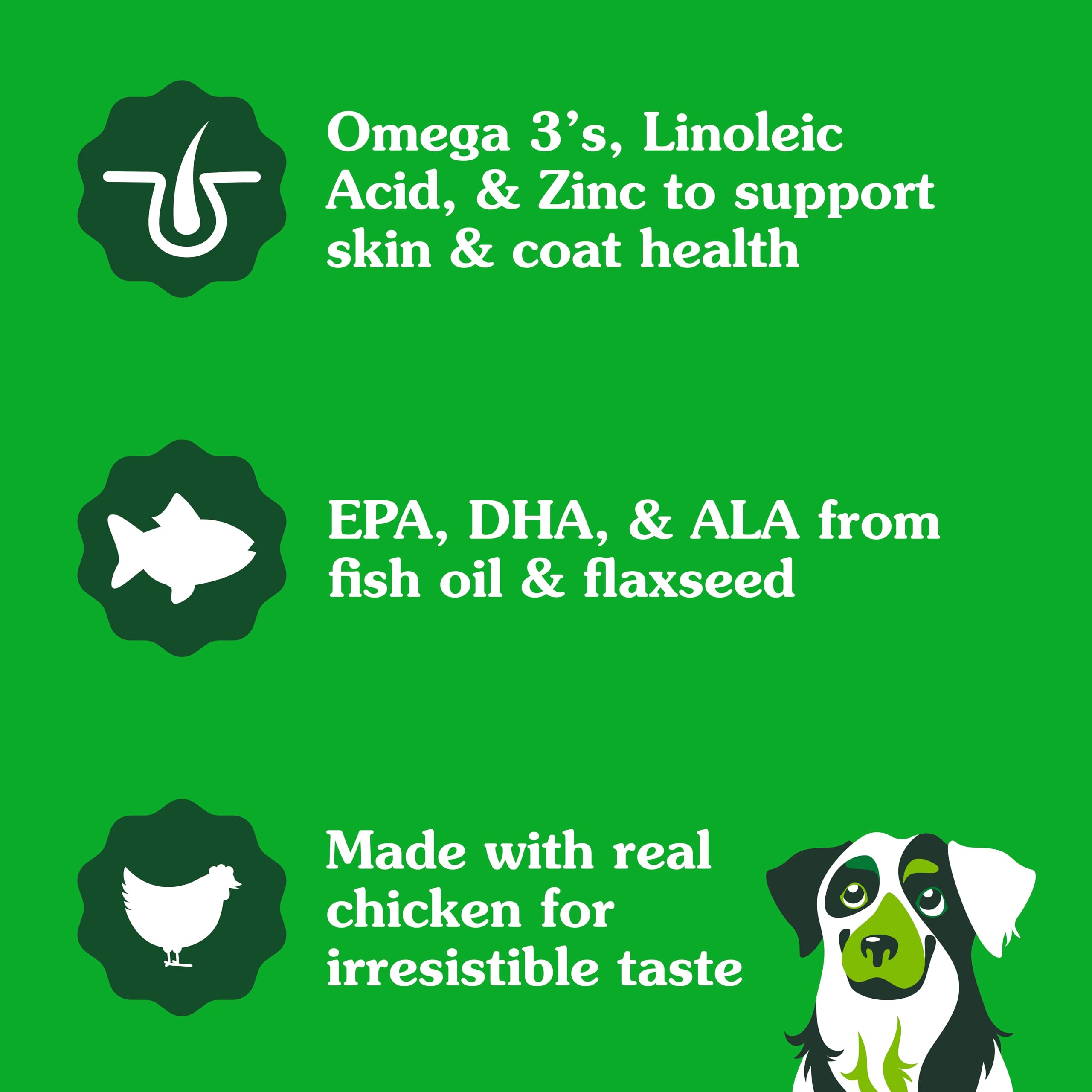 Foto 3 | Supplements Greenies Dog Skin & Coat Con Aceite De Pescado, 80 Cápsulas Masticables Blandas - Venta Internacional.