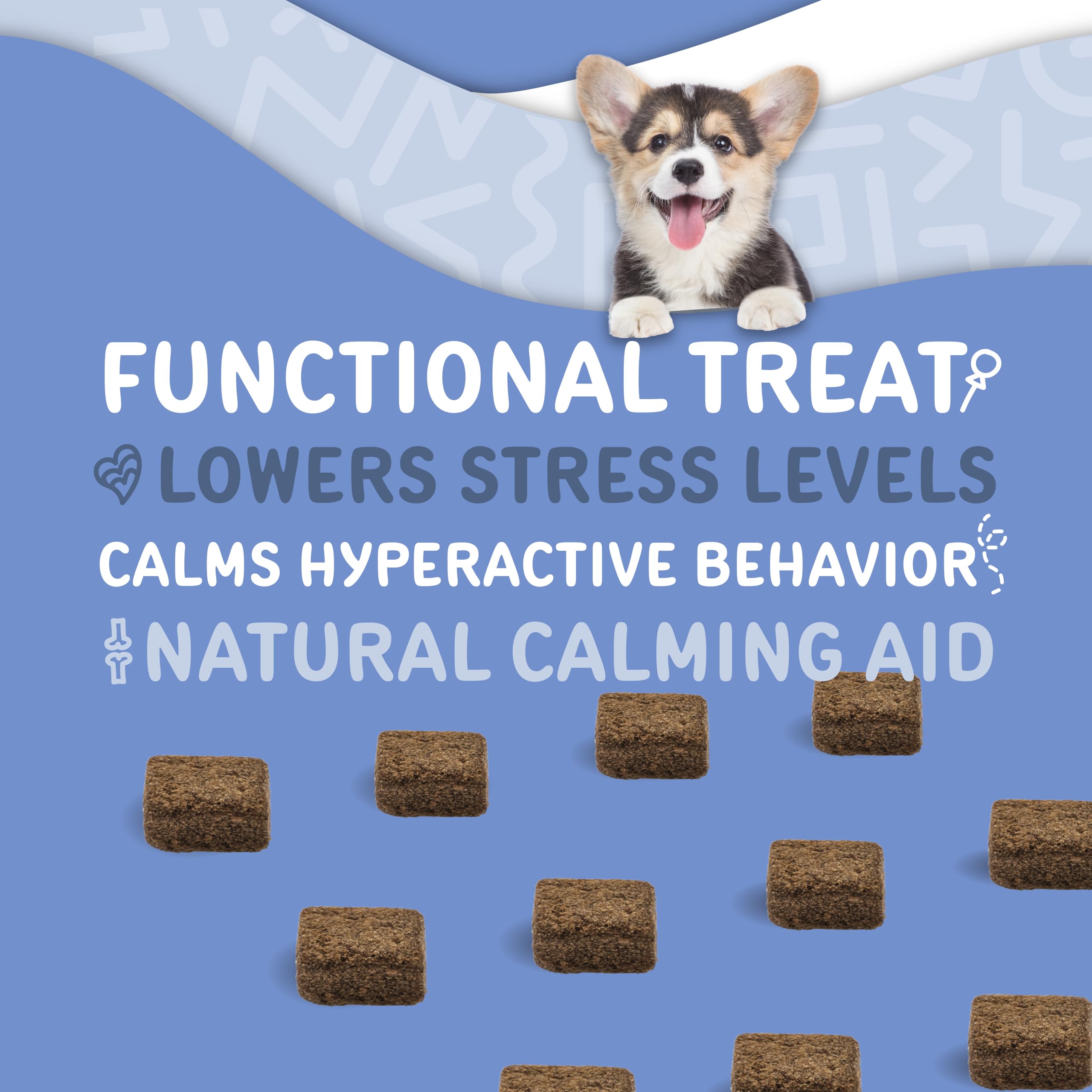 Foto 3 | Masticables Calmantes Waggedy Calm Con Melatonina Para Perros (60 Masticables) - Venta Internacional.