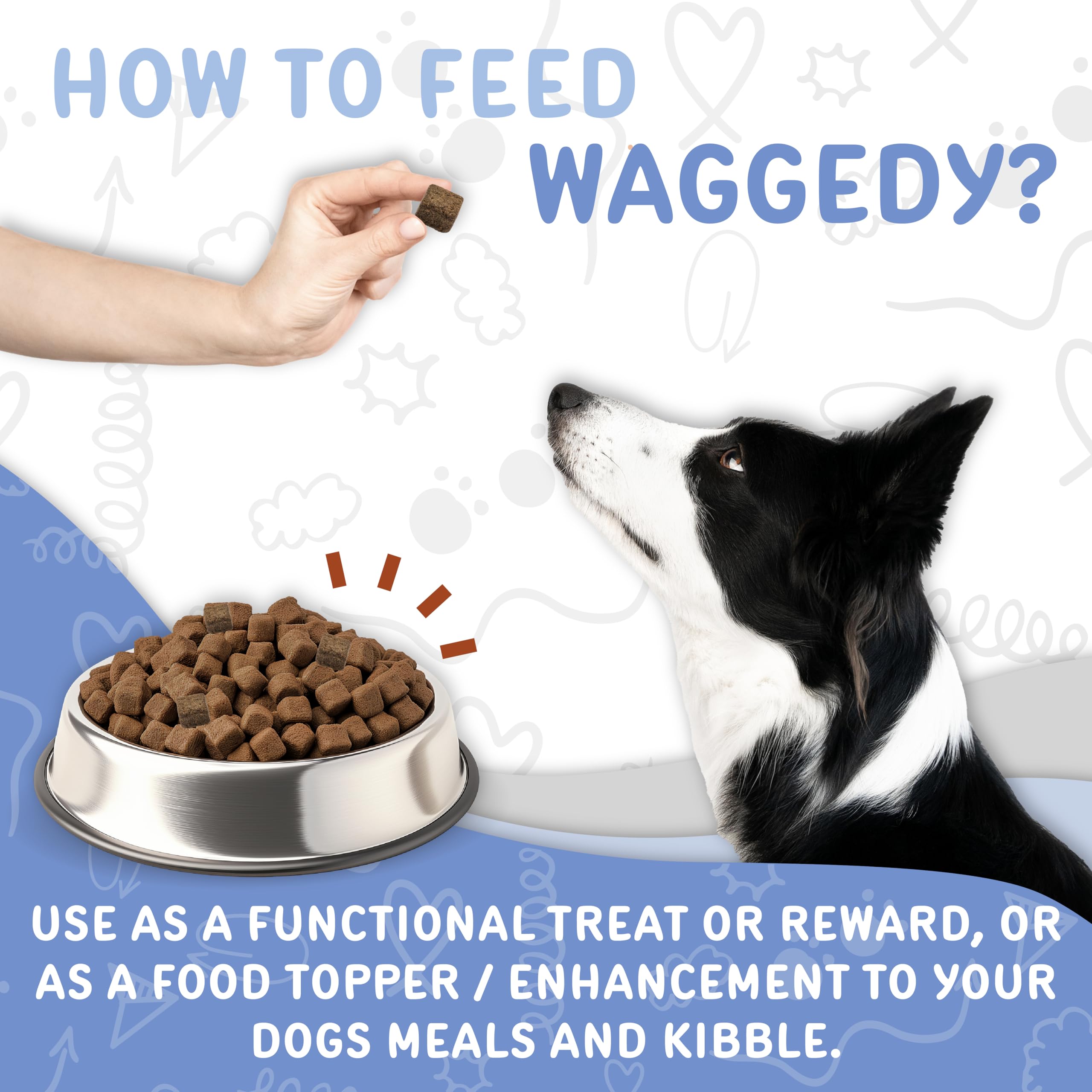 Foto 6 pulgar | Masticables Calmantes Waggedy Calm Con Melatonina Para Perros (60 Masticables) - Venta Internacional.
