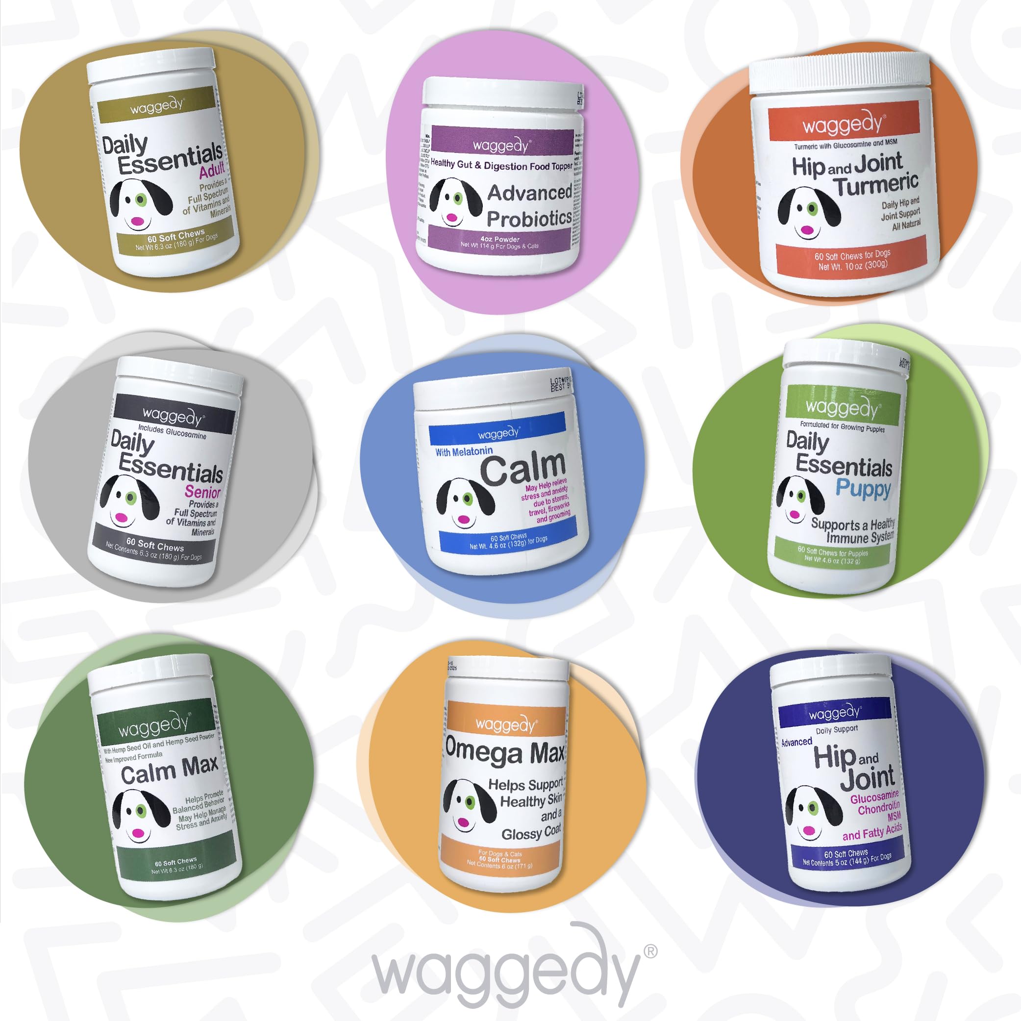 Foto 8 pulgar | Masticables Calmantes Waggedy Calm Con Melatonina Para Perros (60 Masticables) - Venta Internacional.