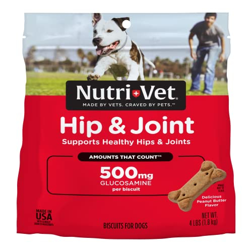 Foto 2 pulgar | Galletas Para Perros Nutri-vet Hip & Joint Con 500 Mg De Glucosamina, 4 Libras - Venta Internacional.