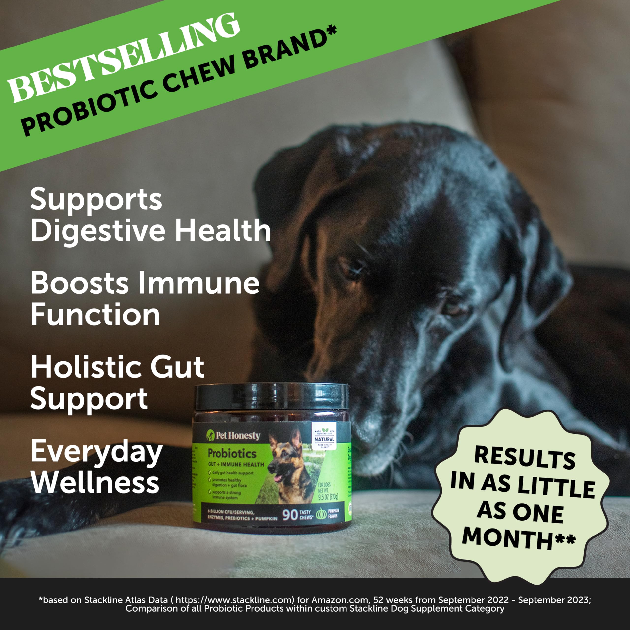 Foto 3 pulgar | Enzimas Digestivas Probiotics Pet Honesty Para Perros, 180 Unidades - Venta Internacional.