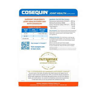 Foto 2 | Suplemento Para La Salud De Las Articulaciones Cosequin Para Perros, 120 Comprimidos Masticables - Venta Internacional.