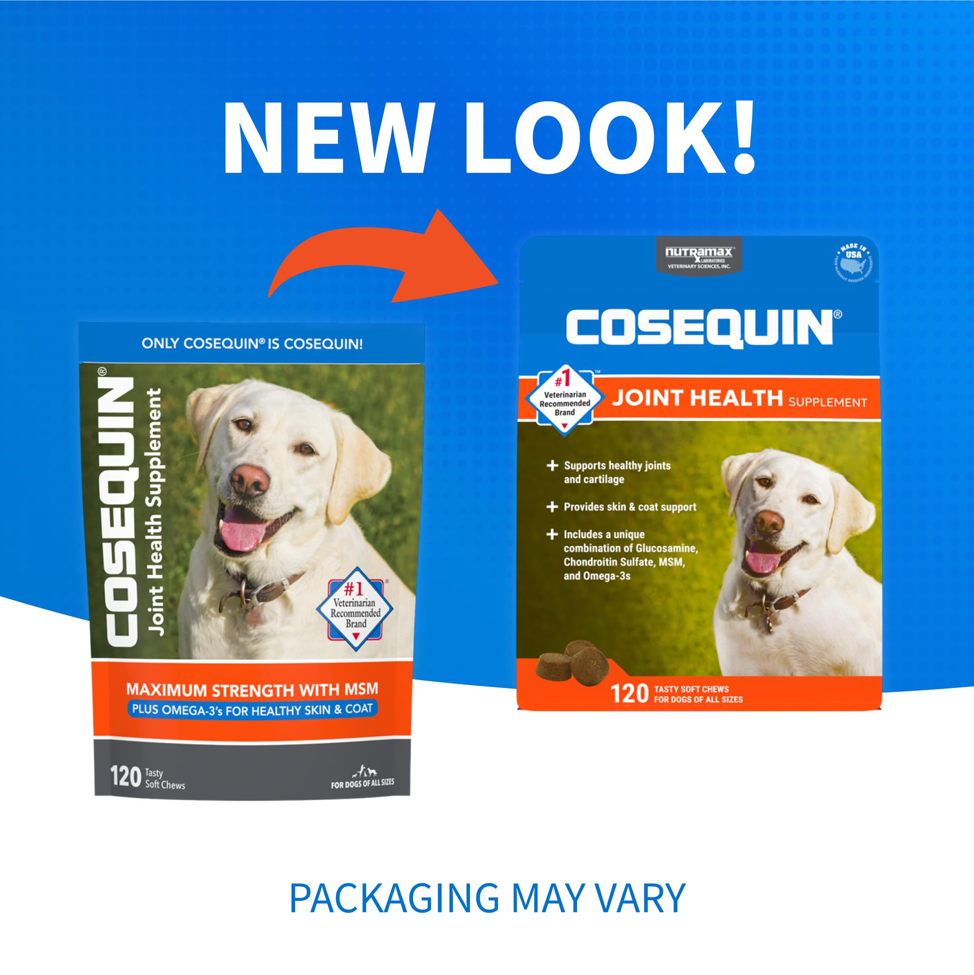 Foto 4 pulgar | Suplemento Para La Salud De Las Articulaciones Cosequin Para Perros, 120 Comprimidos Masticables - Venta Internacional.