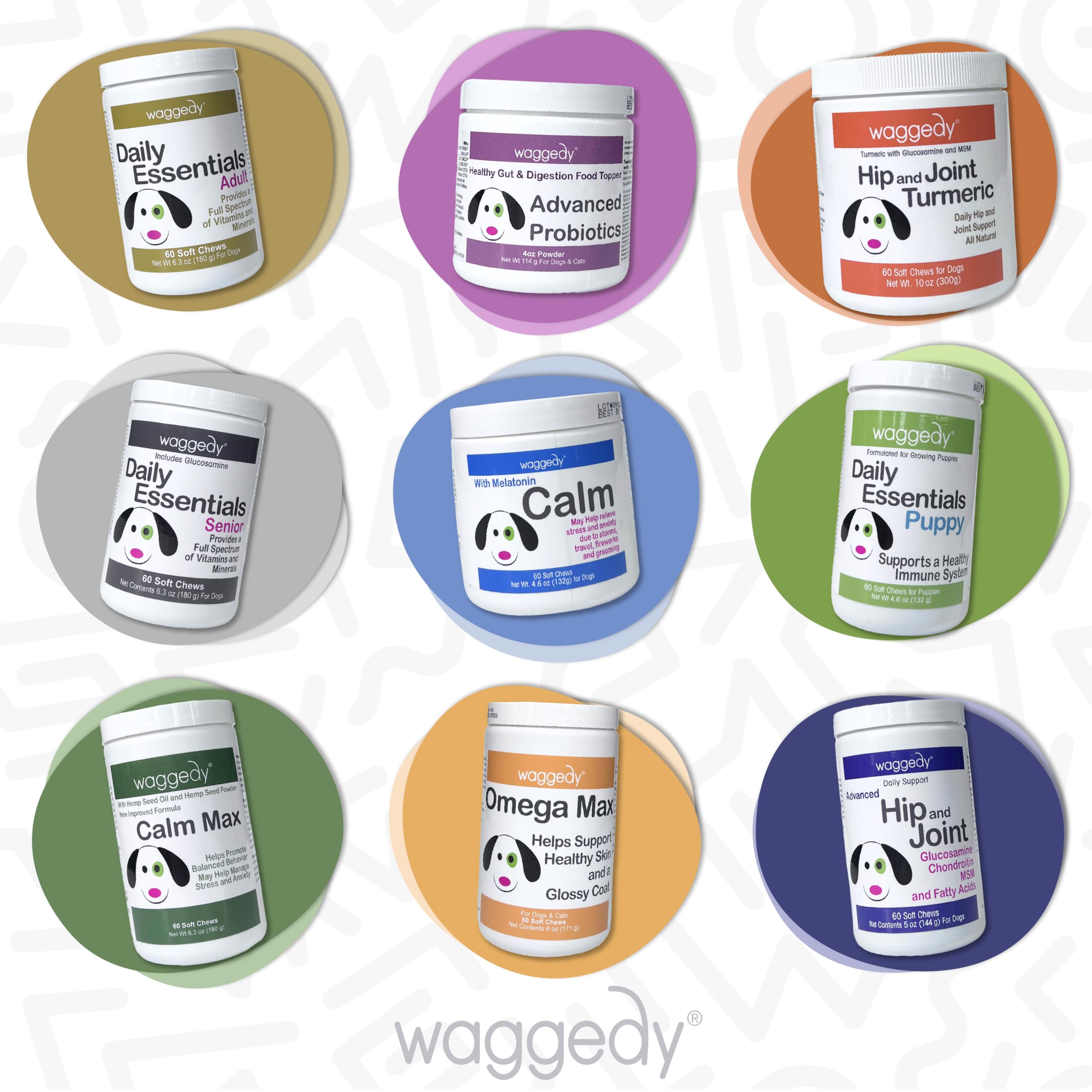 Foto 8 pulgar | Masticables Calmantes Para Perros Waggedy Calm Max Para Aliviar La Ansiedad, 60 Masticables - Venta Internacional.