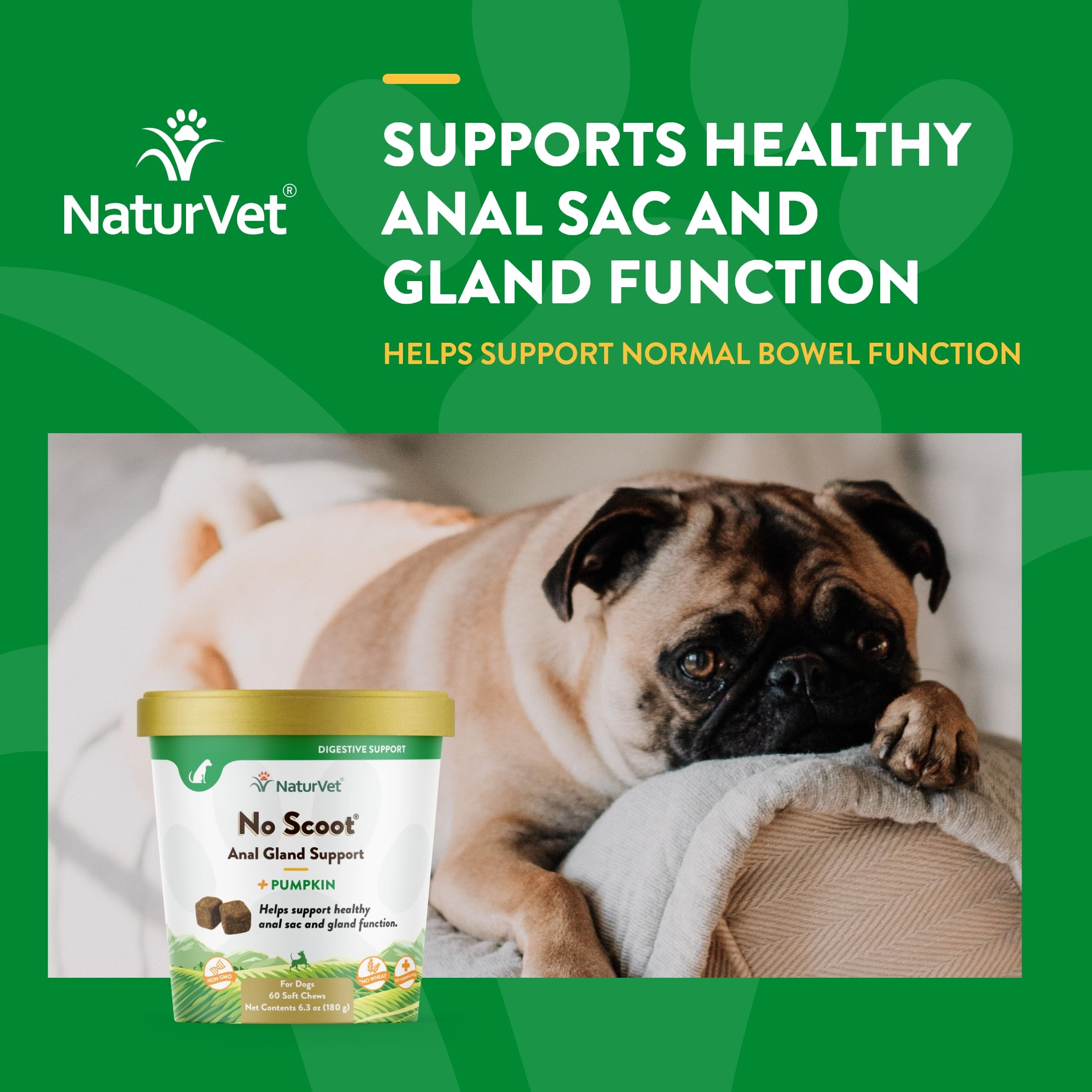 Foto 5 pulgar | Suplemento Naturvet No Scoot Para Perros, 60 Cápsulas Masticables Blandas - Venta Internacional.