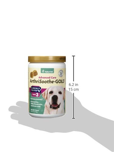 Foto 4 pulgar | Suplemento Para Perros Naturvet Arthrisoothe-gold Level 3 180 Ct - Venta Internacional.