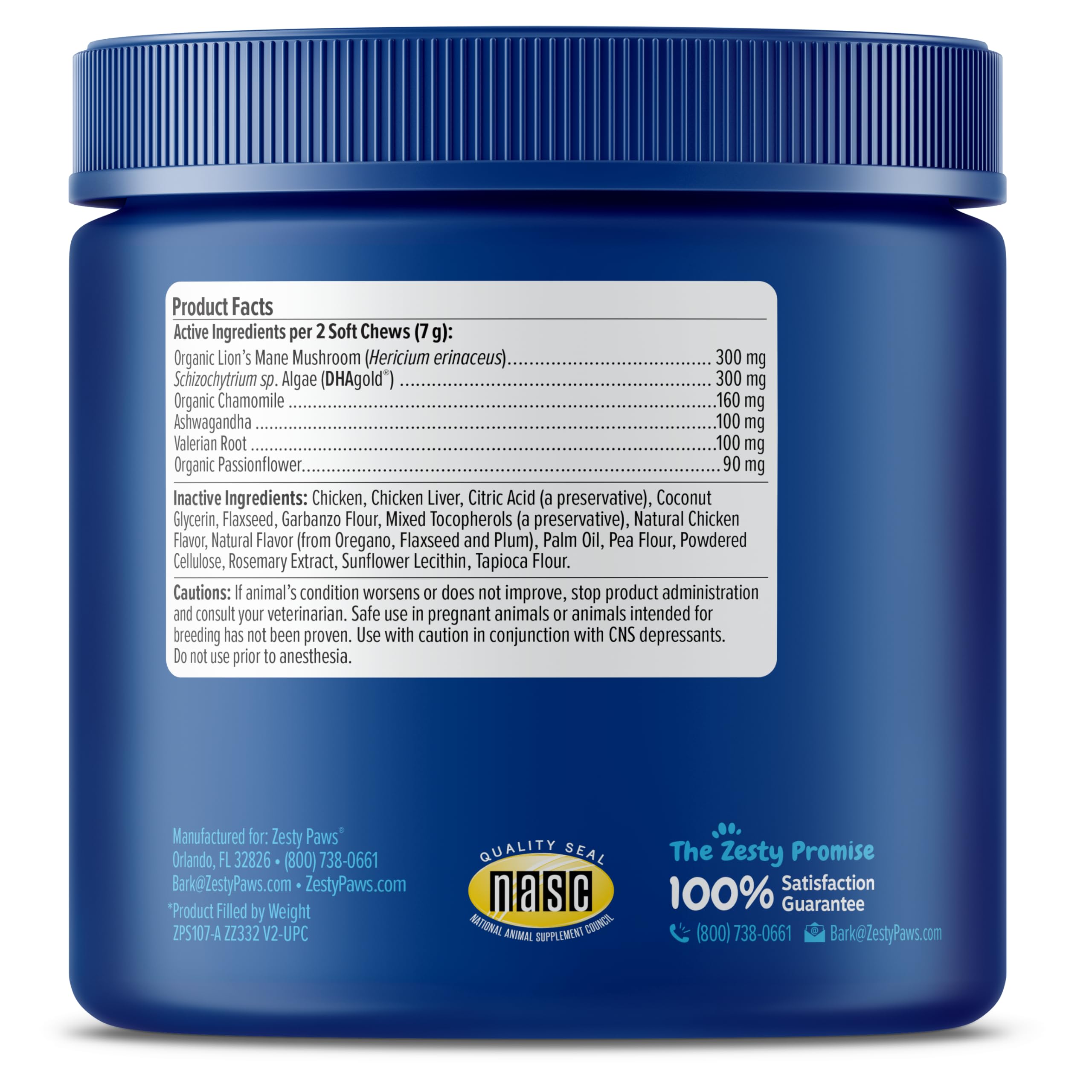 Foto 7 pulgar | Complementa Zesty Paws Senior Advanced Calming & Cognition - Venta Internacional.
