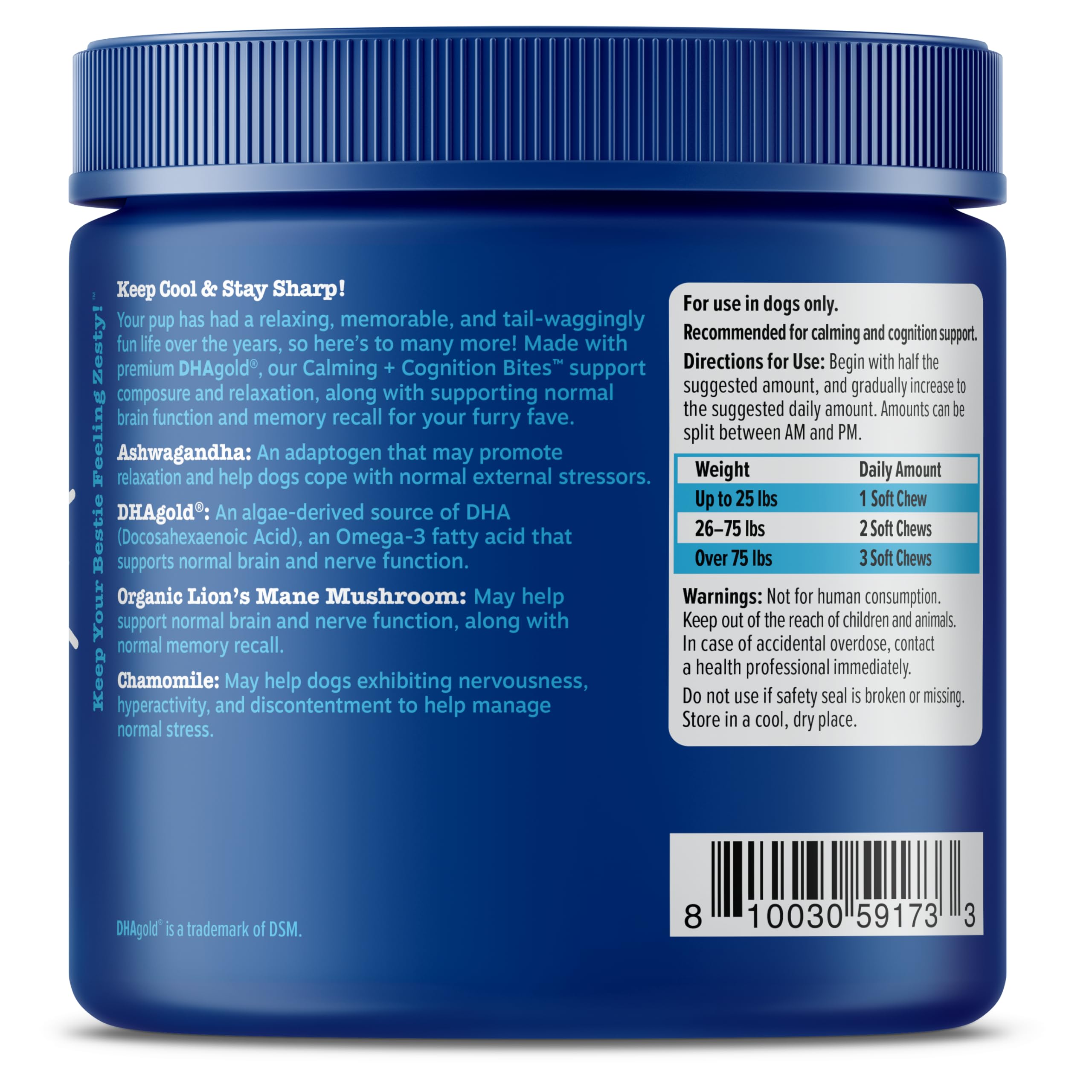 Foto 8 pulgar | Complementa Zesty Paws Senior Advanced Calming & Cognition - Venta Internacional.