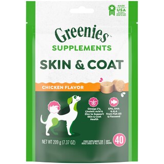 Foto 1 | Supplements Greenies Dog Skin & Coat Con Aceite De Pescado, 40 Cápsulas Masticables Blandas - Venta Internacional.