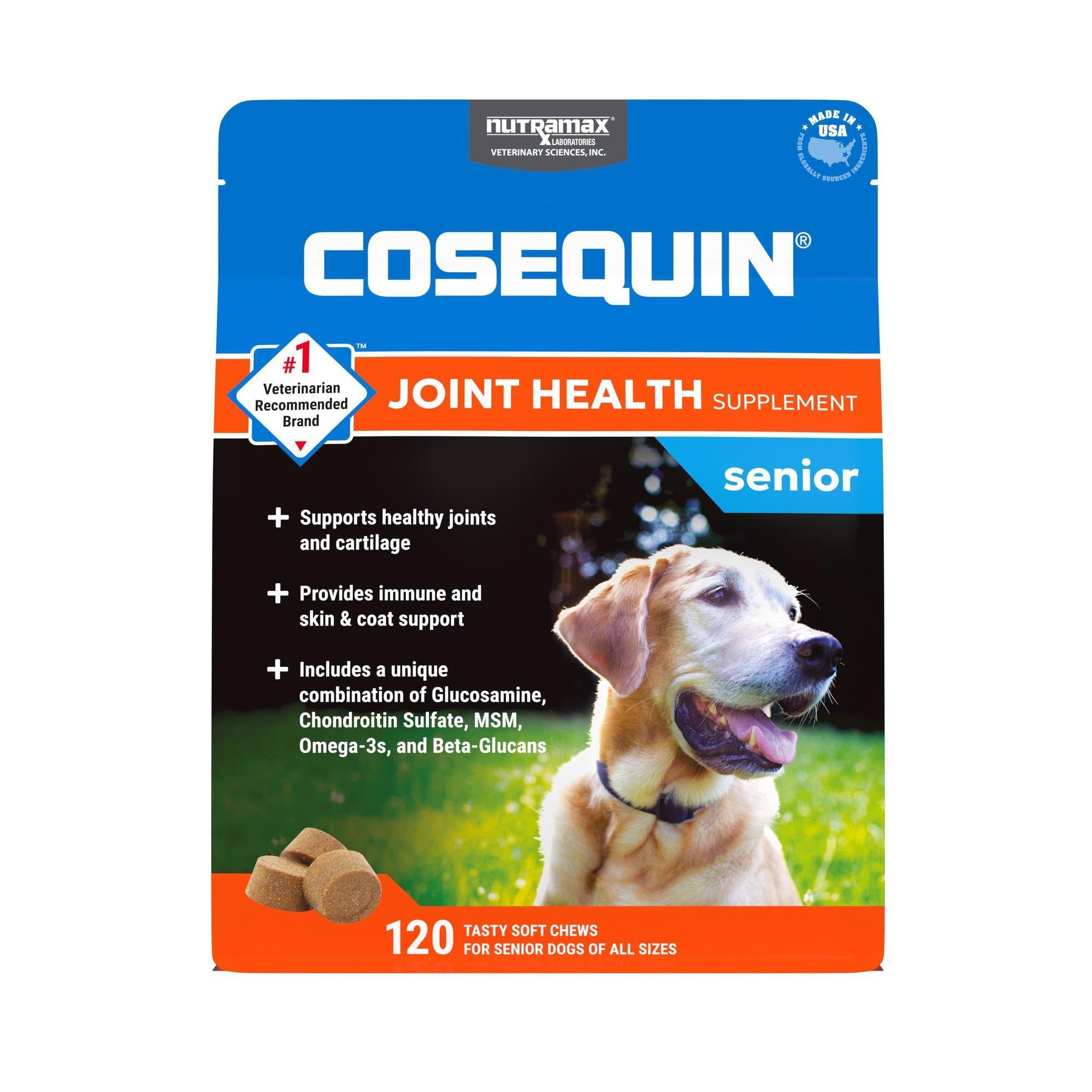 Foto 2 pulgar | Suplemento Para La Salud De Las Articulaciones Nutramax Cosequin Senior Dogs 120 Chews - Venta Internacional.