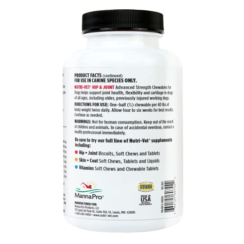 Foto 3 pulgar | Suplementos Nutri-vet Advanced Strength Hip & Joint Dog - Venta Internacional.