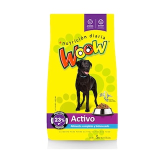 Foto 1 | Alimento Para Perros Activo 5kg Woow Wa5