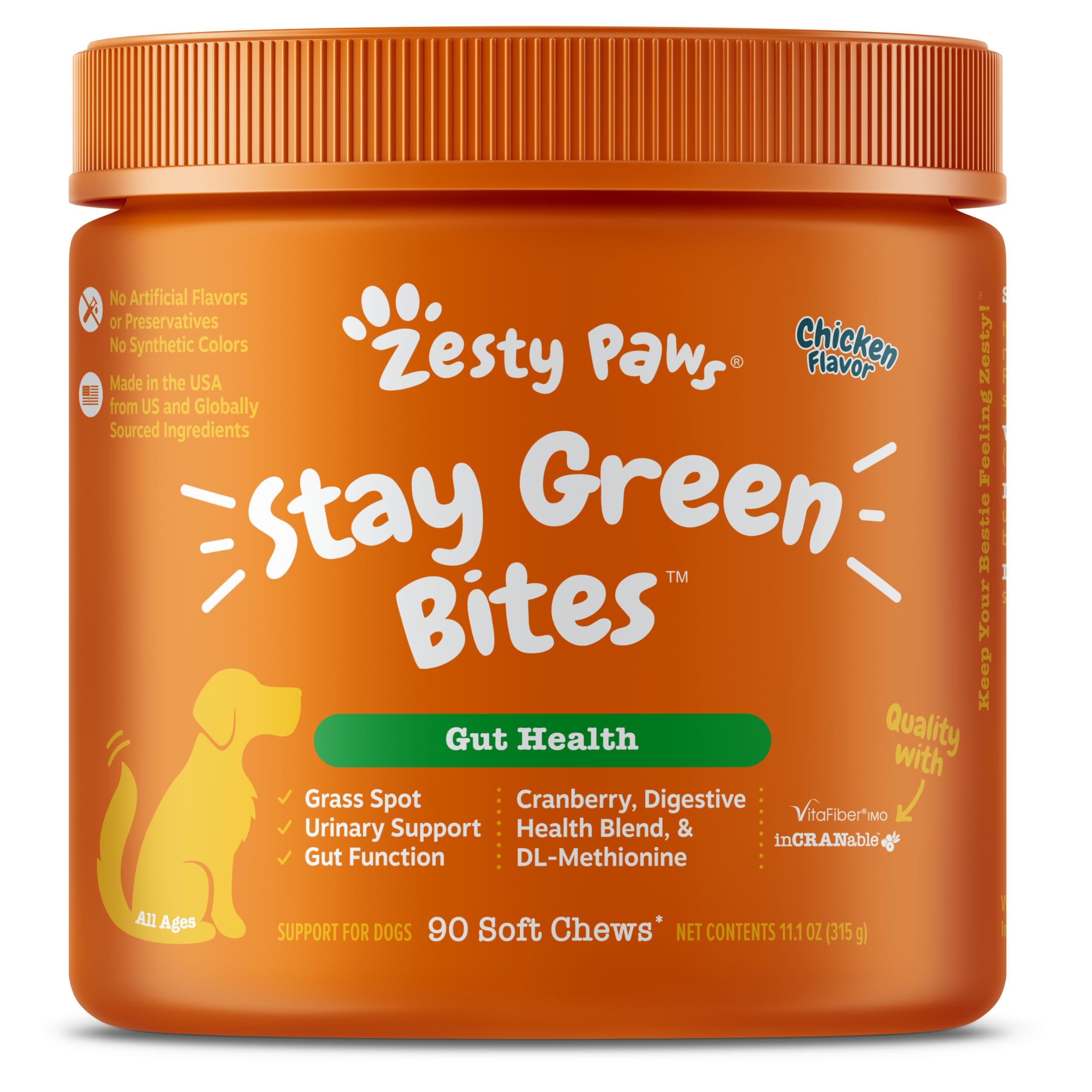 Foto 2 pulgar | Suplemento Zesty Paws Stay Green Bites Para Perros, 90 Unidades Masticables - Venta Internacional.