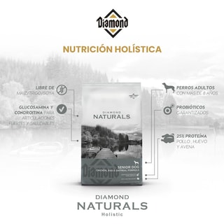Foto 4 | Diamondnaturals Chicken, Egg & Oatmeal Formula 15.87 Kg Sellado, Original