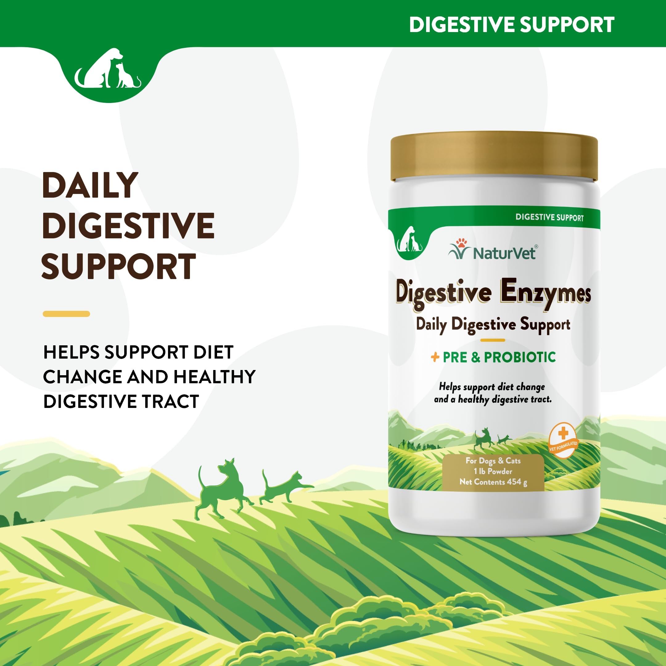 Foto 4 pulgar | Enzimas Digestivas Naturvet Plus Probióticos Y Prebióticos 454 G - Venta Internacional.