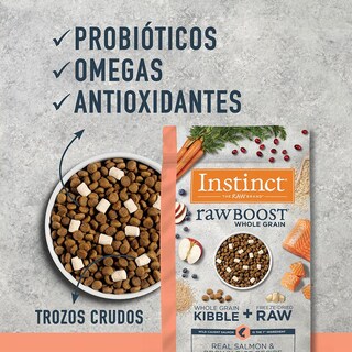 Foto 6 | Croquetas Para Perro Instinct Raw Boost Salmón 2 Kg