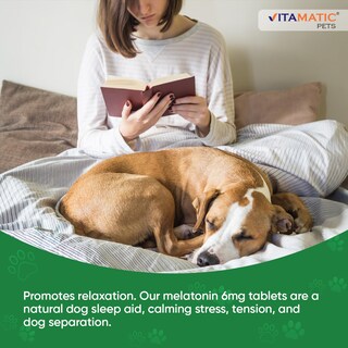 Foto 5 | Suplemento Vitamínico De Melatonina Para Perros 6 Mg 120 Comprimidos - Venta Internacional.