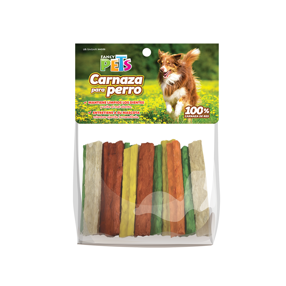 Foto 2 pulgar | Fancy Pets Palitos Gruesos De Carnaza De Res Sabores Variados Para Perros Con 20 Piezas