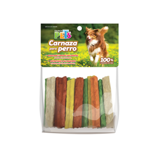 Foto 1 | Fancy Pets Palitos Gruesos De Carnaza De Res Sabores Variados Para Perros Con 20 Piezas
