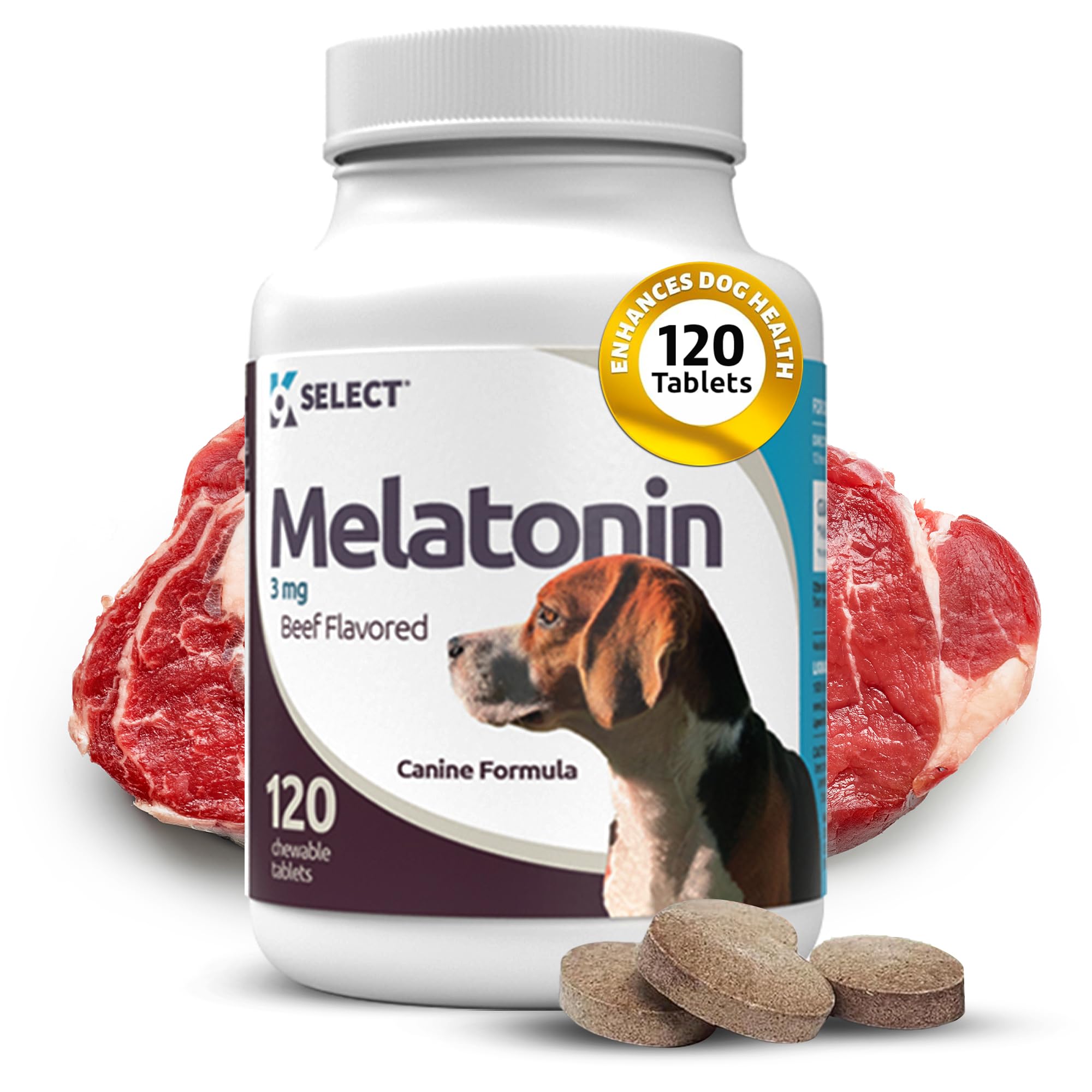 Foto 2 pulgar | Masticables Calmantes De Melatonina K9 Select Para Perros  1 Mg  180 Comprimidos - Venta Internacional.