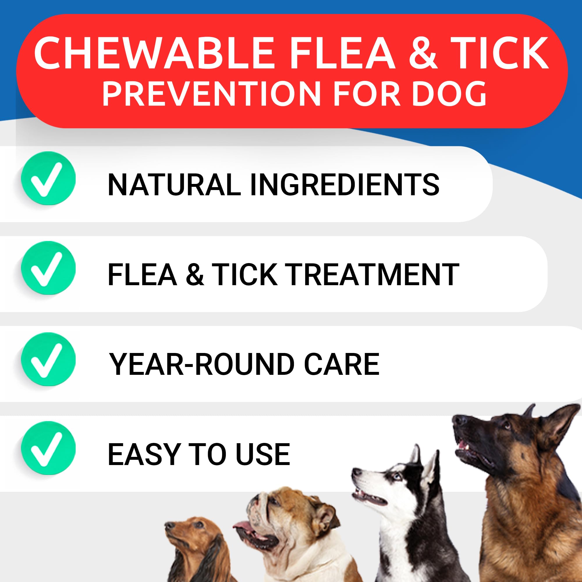 Foto 4 pulgar | Tabletas Masticables Para La Prevención De Pulgas Y Garrapatas Para Perros 120 Unidades - Venta Internacional.