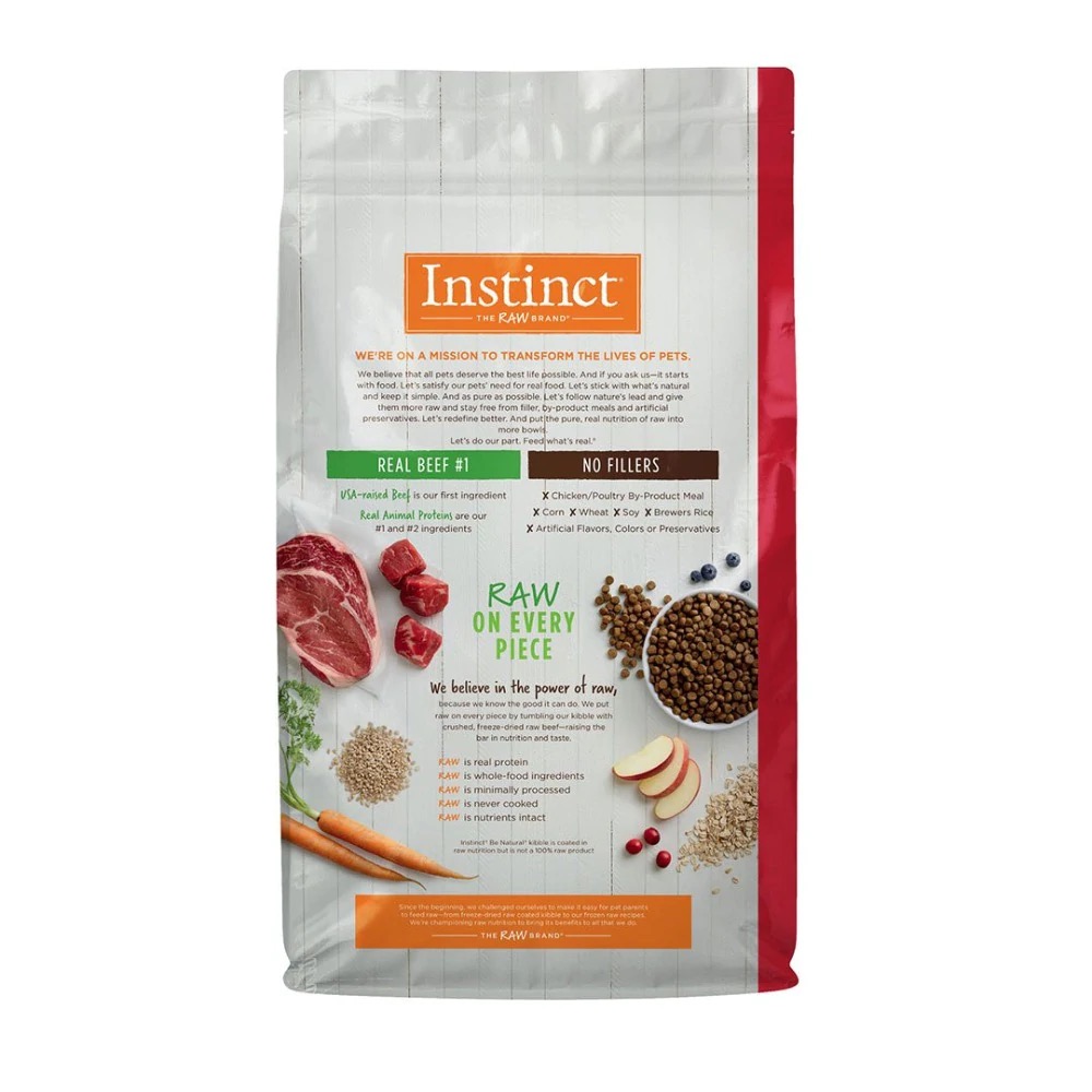 Foto 3 pulgar | Instinct Be Natural Alimento Para Perro Con Carne De Res  11.3 Kg.